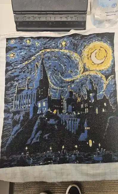 Completed! A Magical Hogwarts Starry Night :)