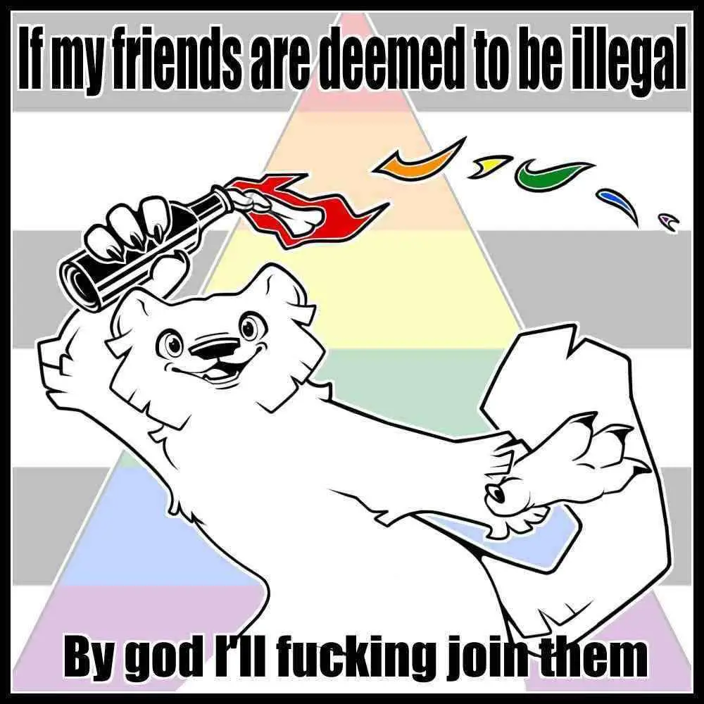 A black-and-white cartoon of a muscular, smiling anthropomorphic bear flexing its bicep while holding a lit flare gun, set…
