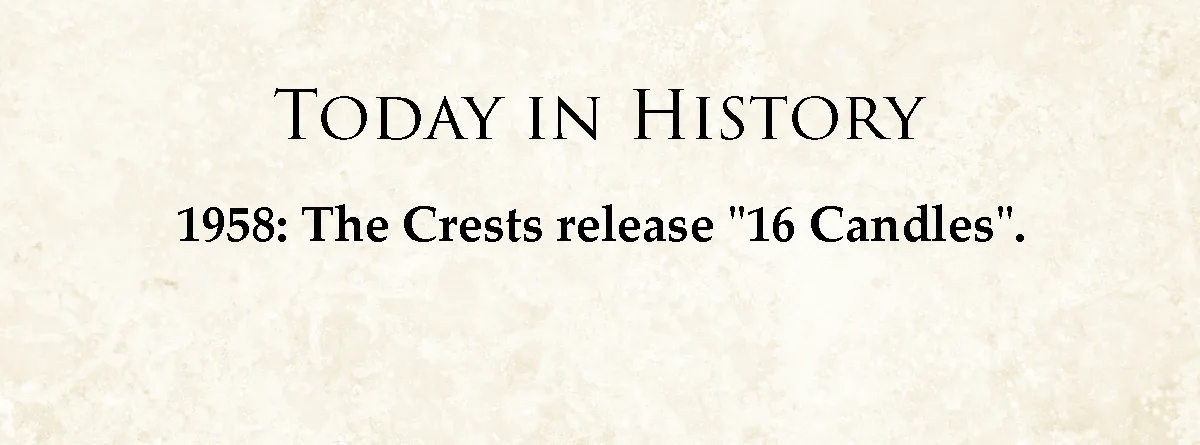 The image displays a beige, textured background resembling aged parchment. Centered in black serif font is the text 'TODAY…