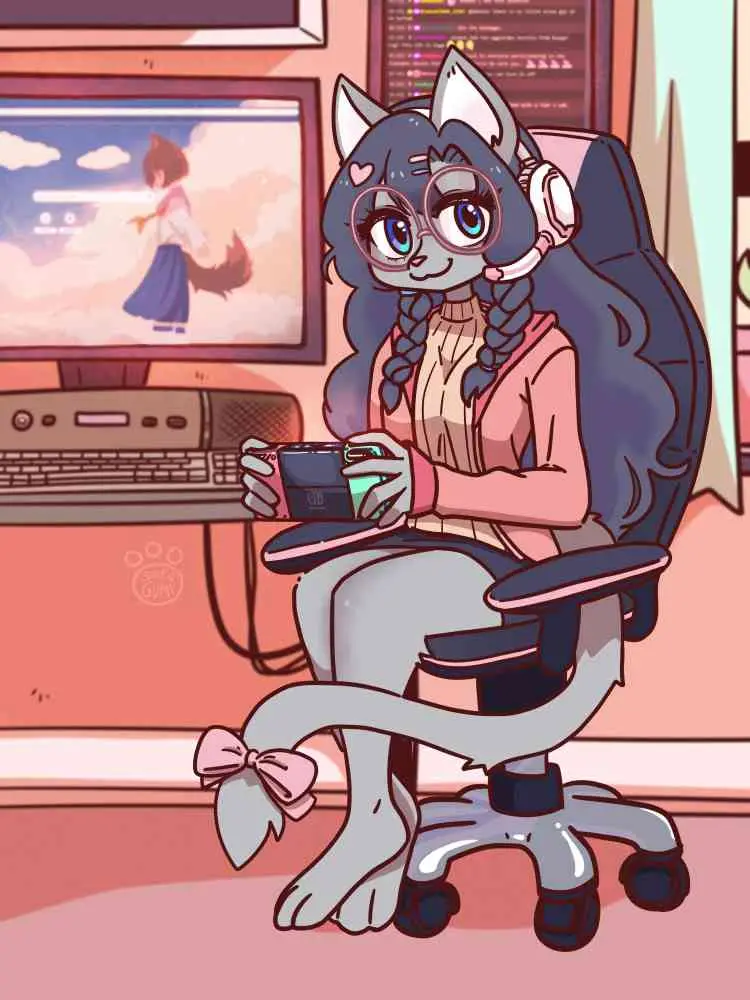 The ultimate gamer girl vibes!