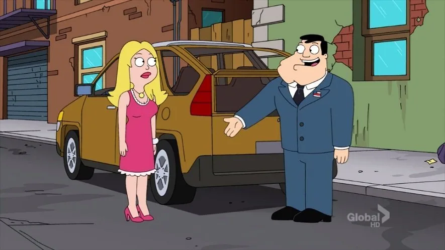Spotting the Pontiac Aztek in American Dad!