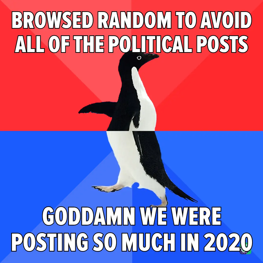 An image of an Adélie penguin standing upright against a red and blue background, with bold white text at the top reading…
