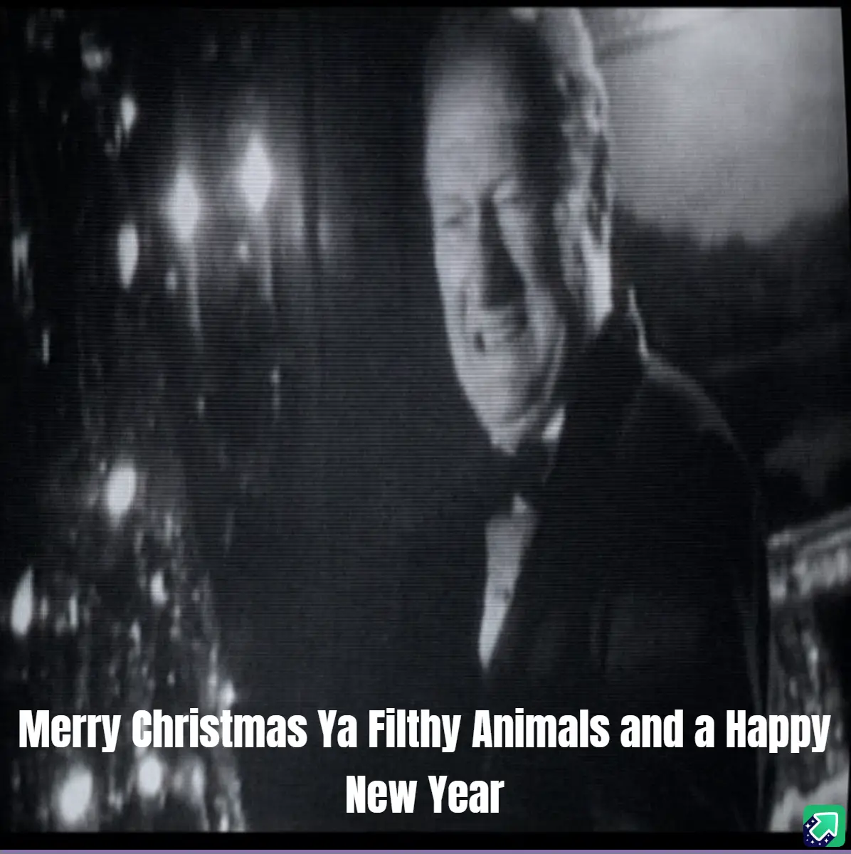 Merry Christmas, you filthy animals! Wishing you a Happy New Year too!