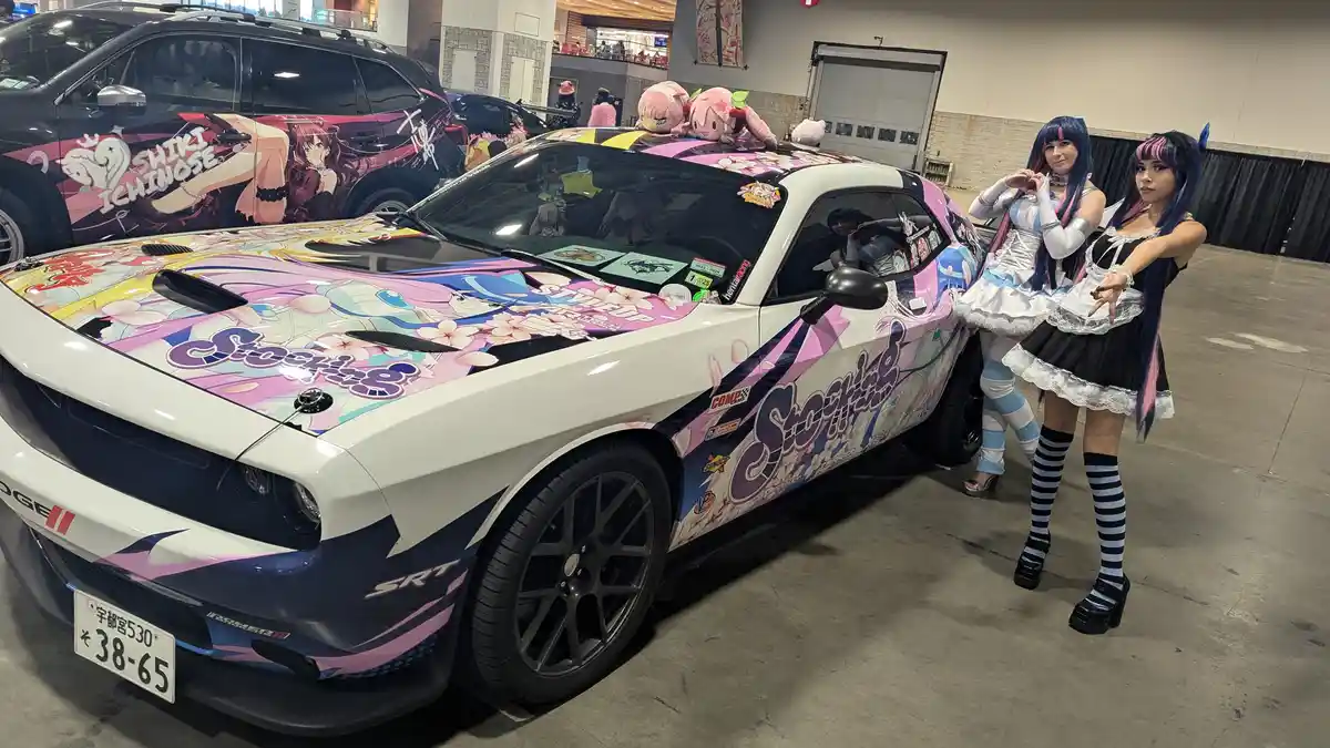 The Vibrant Itasha of Panty and Stocking at Otakon