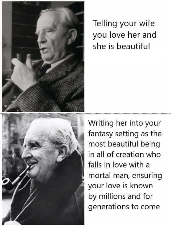 A two-panel black-and-white meme featuring the same elderly man with a pipe in both panels. In the top panel, he looks…