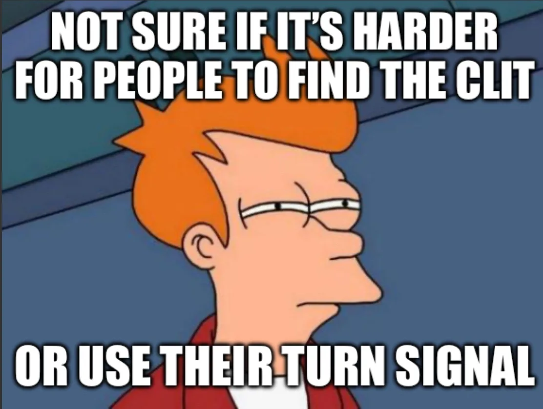 A cartoon image of Fry from Futurama, shown in profile with a confused expression, overlaid with bold white text that reads…