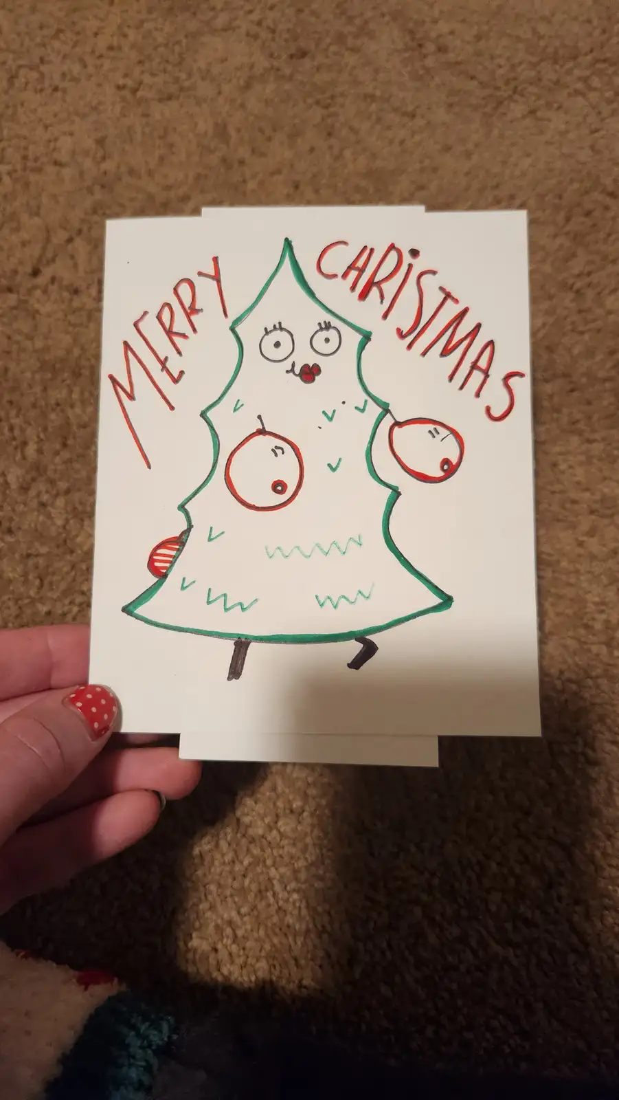 My Handcrafted Christmas Card: A Personal Touch