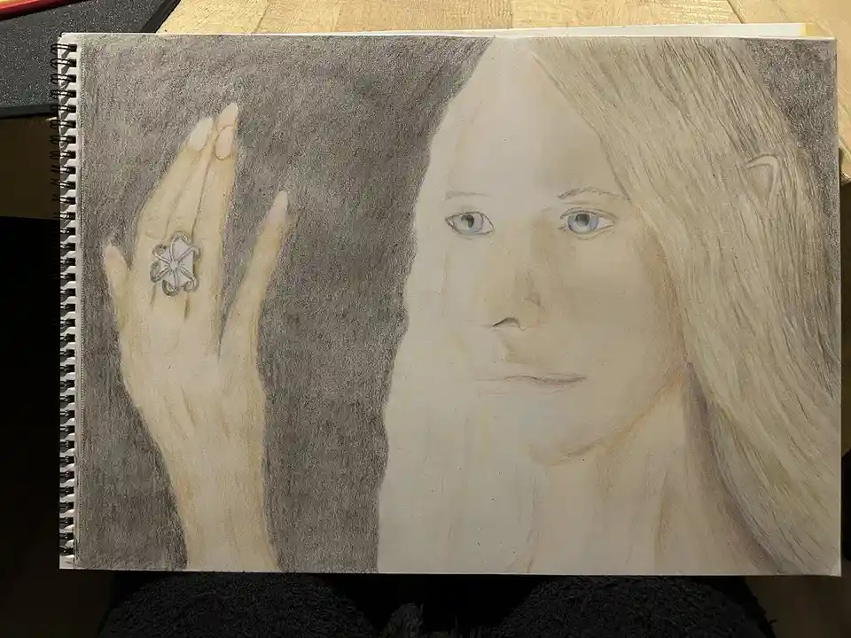 Galadriel Radiates Power with Nenya in Hand