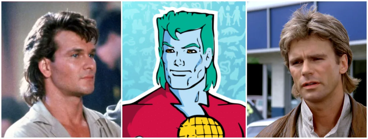 This image is a three-panel meme featuring actor Patrick Swayze on the left and right, flanking a cartoon depiction of the…
