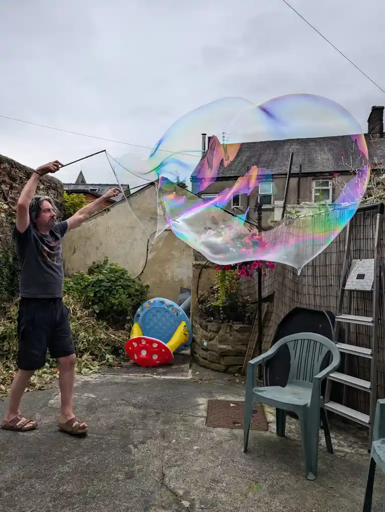 Big Bubbles, No Troubles: A Simple Joy in Life