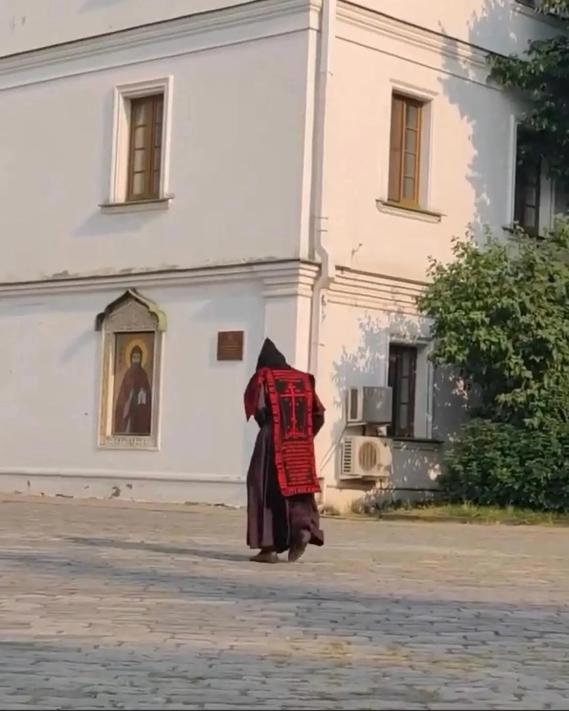 Rare glimpse of a monk from Mt. Athos in the wild