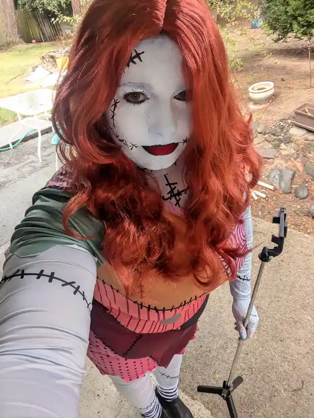 Transforming into My Inner Sally: A Spooktacular Journey!