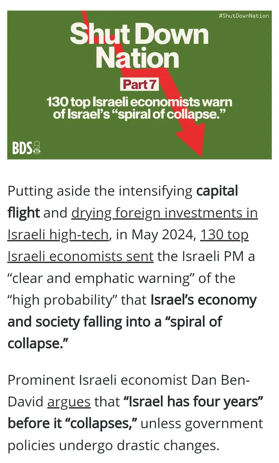 It's Time to Shut Down Israel!