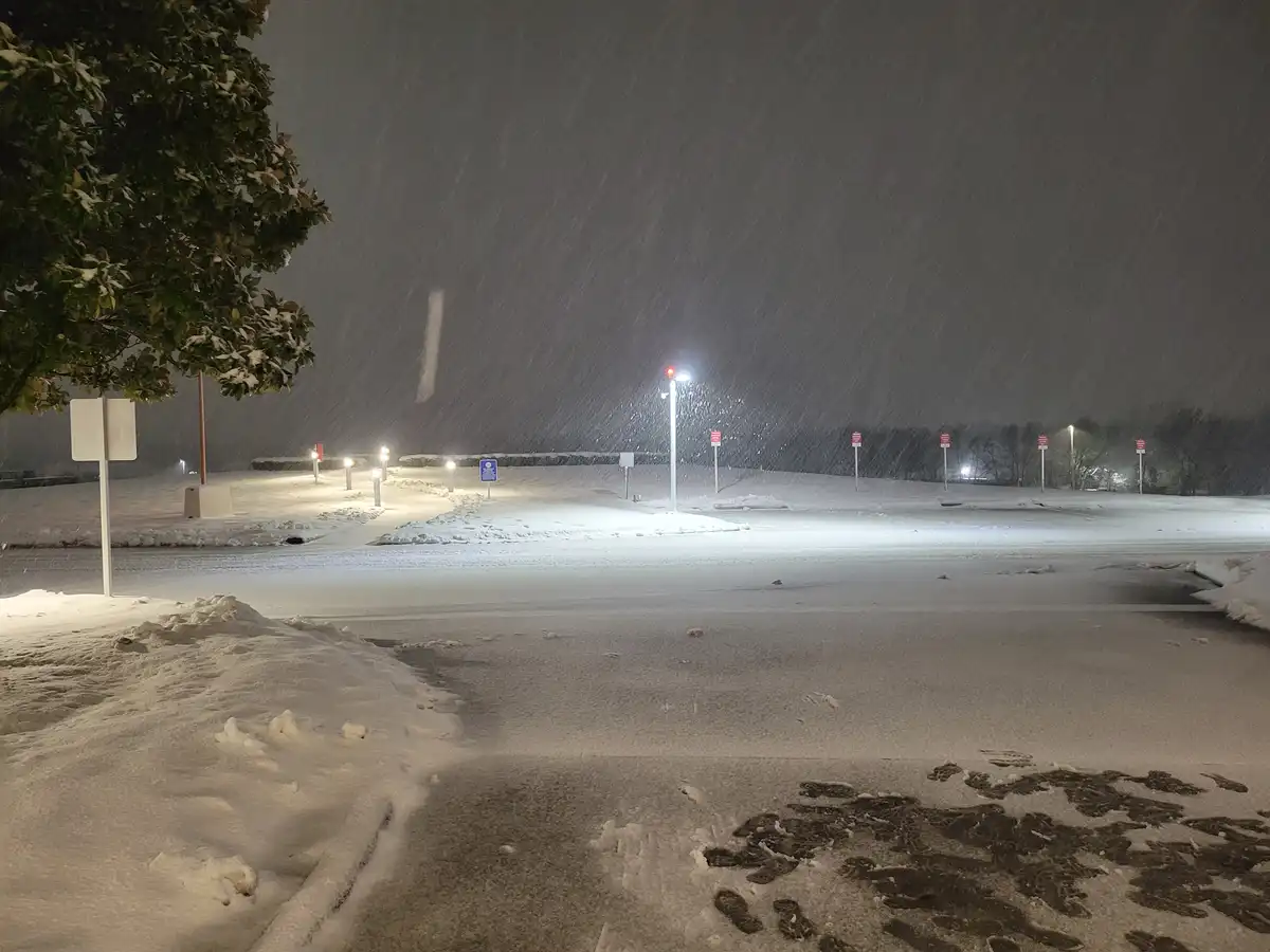 Can you believe it's snowing in Texas?