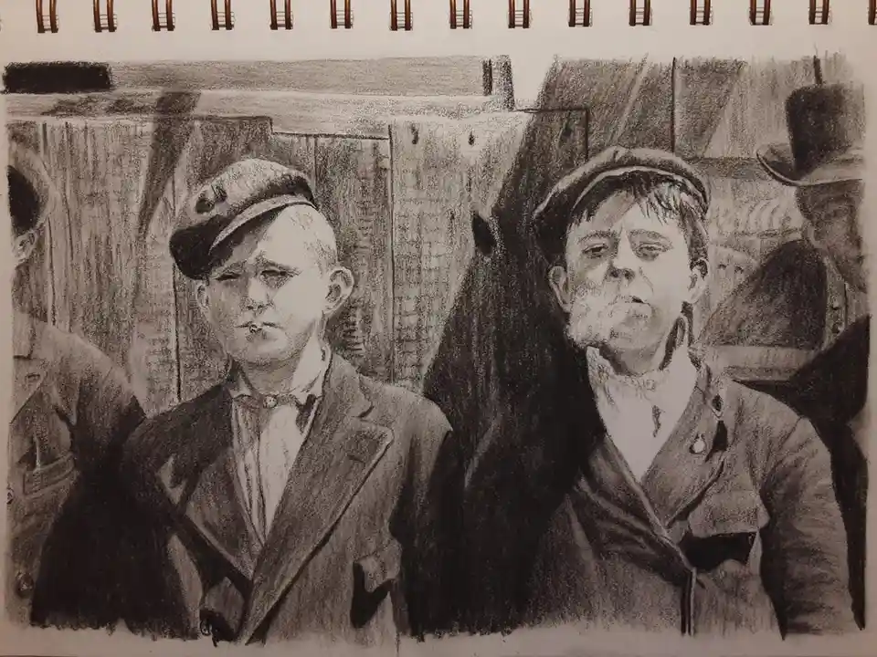 A Glimpse of Newsies from 1910