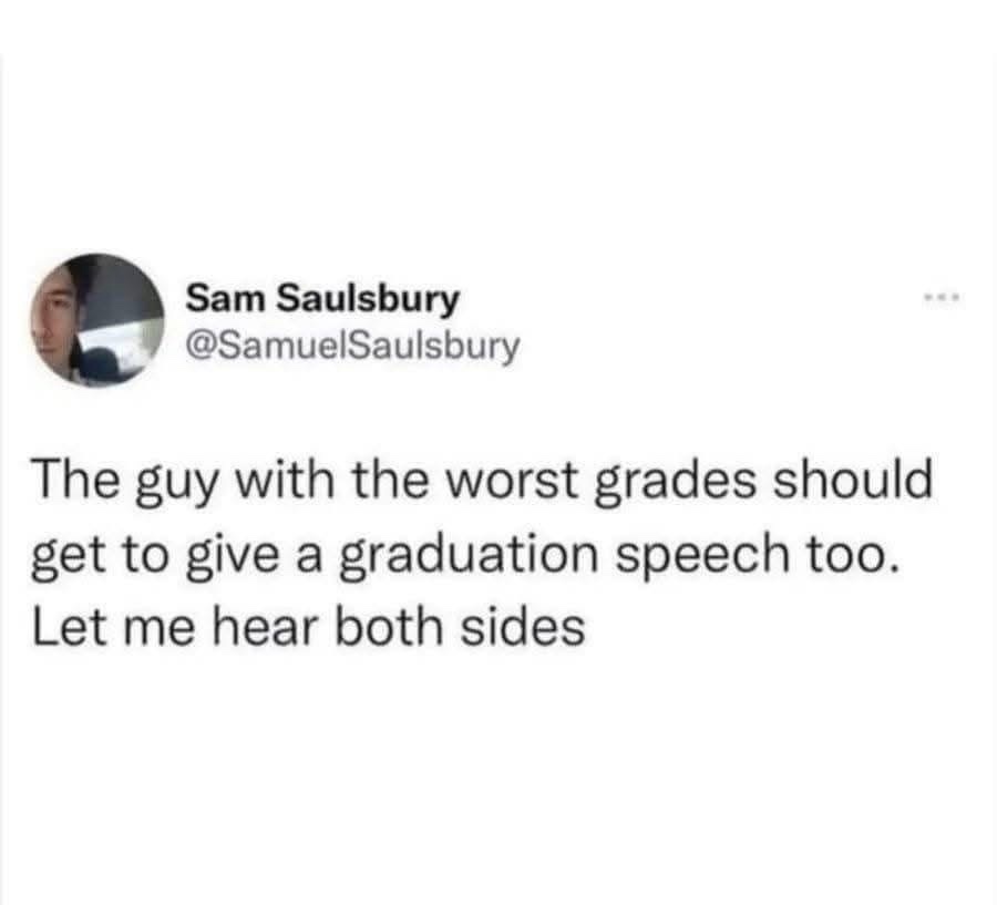 A screenshot of a tweet by Sam Saulsbury (@SamuelSaulsbury) showing a profile picture of a young man and the text: 'The guy…