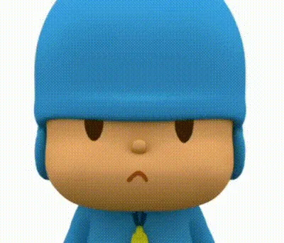 A sequence of cartoon frames shows Pororo, a blue-clad boy, looking sad while facing a yellow duck holding a blue balloon…