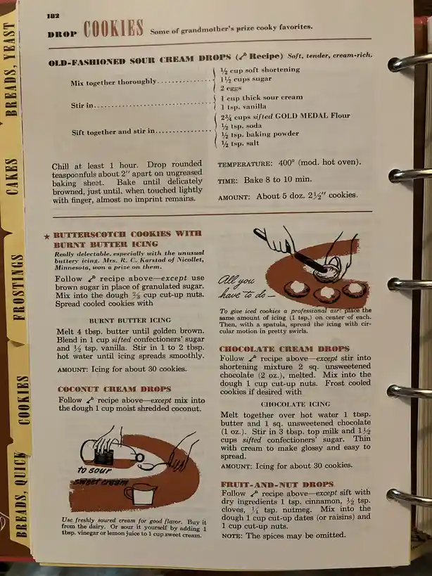 Betty Crocker's Classic 1950 Butterscotch Cookie Recipe
