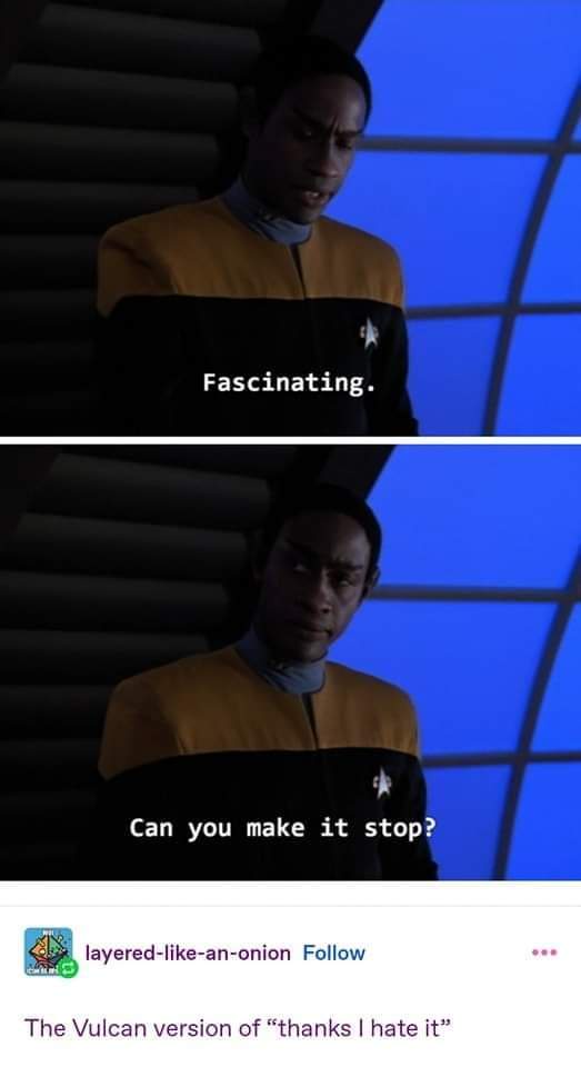 That's cool, but can we please move on?