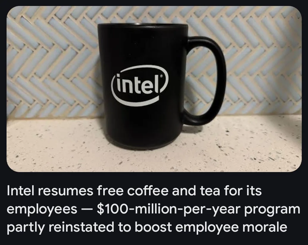 You thought your job was great? These folks enjoy free coffee all day!