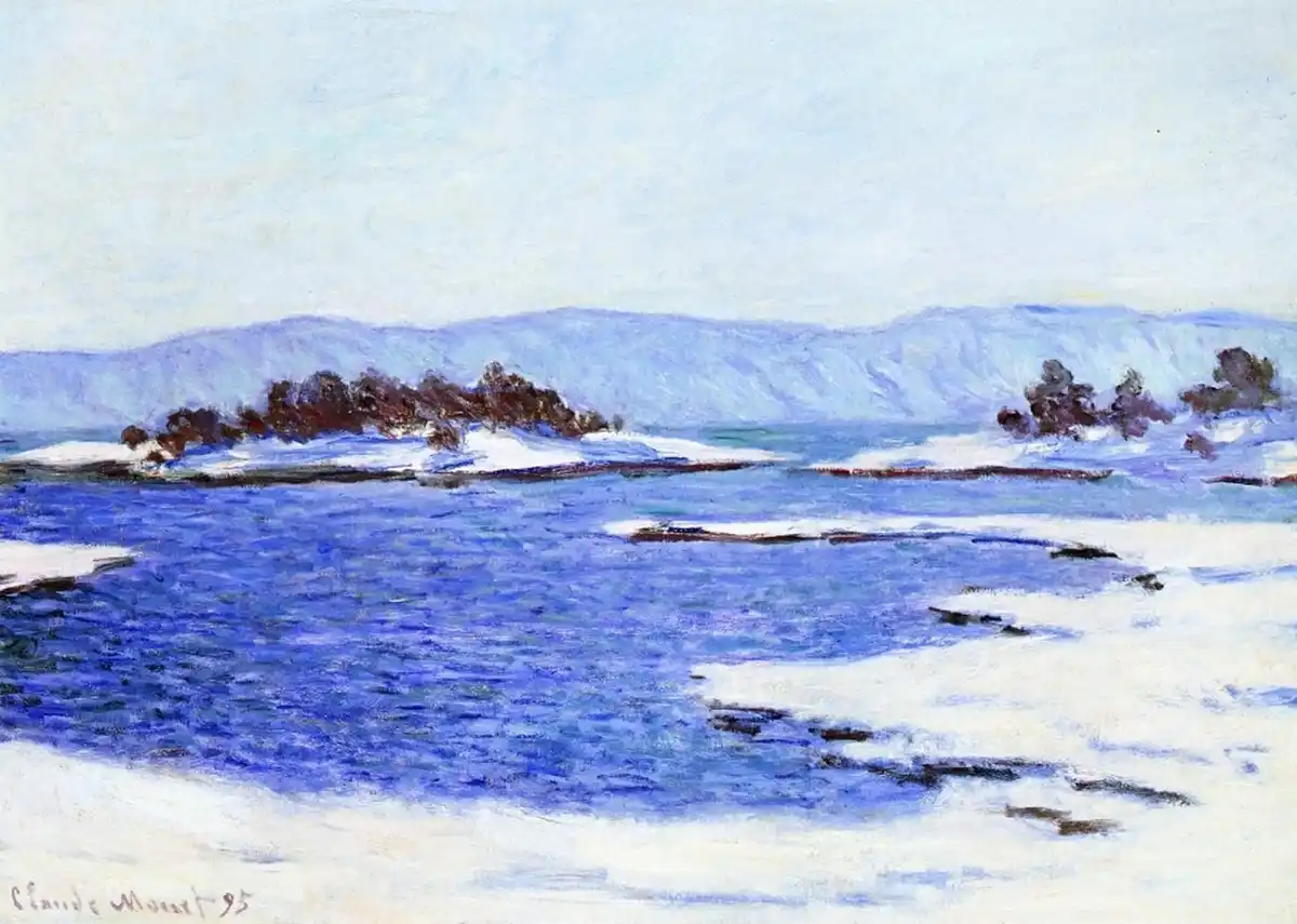 Exploring The Banks of the Fjord by Monet (1895)