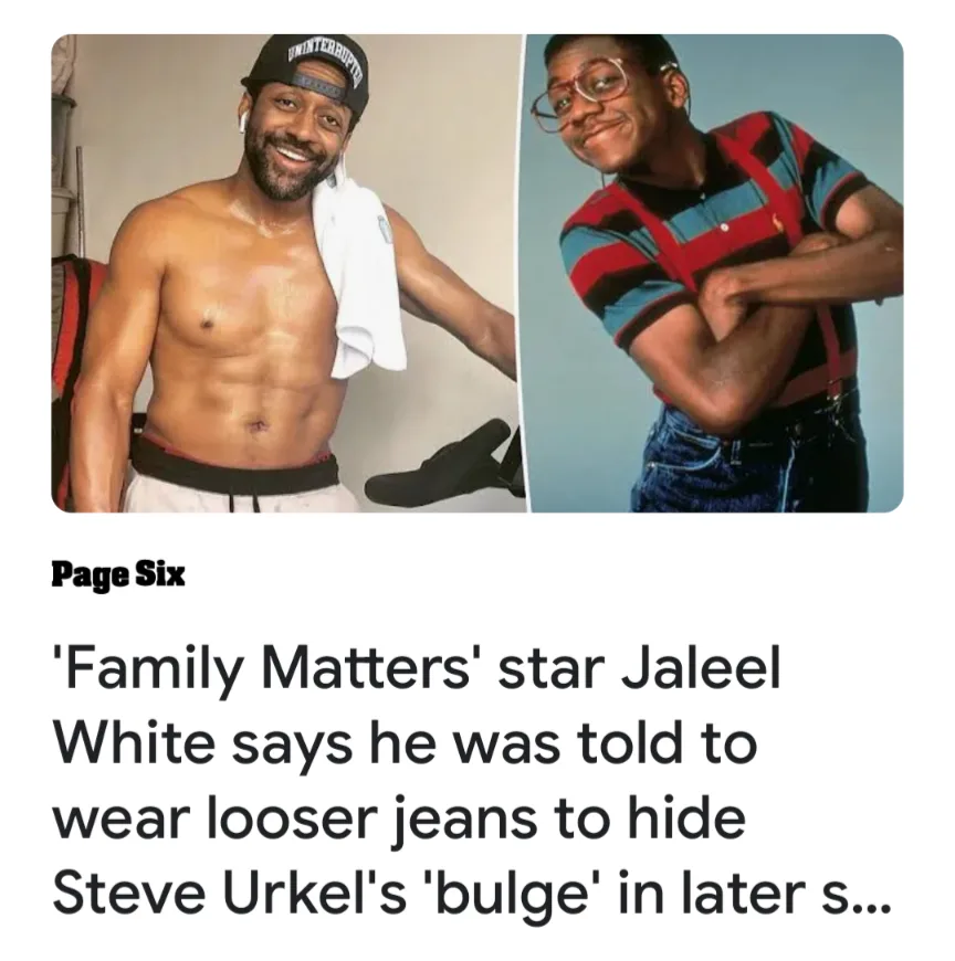 The image is split into two side-by-side photos. On the left, a shirtless, muscular man with a towel over his shoulder…
