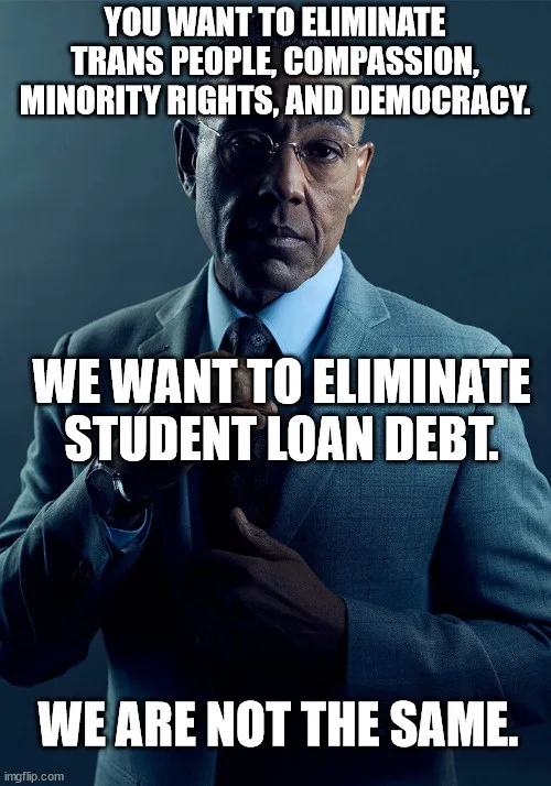 A man in a suit and glasses, looking serious, with white bold text overlaid in three lines. The top line reads 'YOU WANT TO…