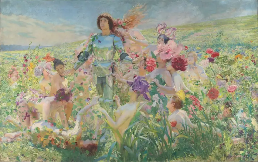 The Enchanting Knight of the Flowers by Georges Rochegrosse