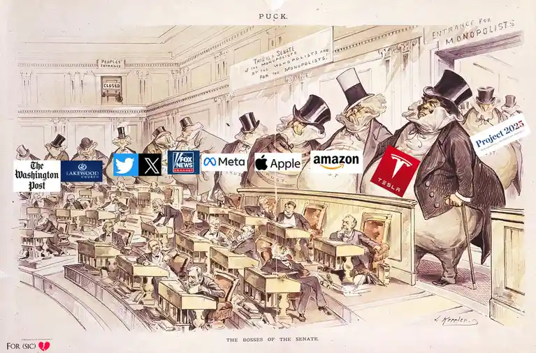 A vintage political cartoon from 136 years ago, now with a modern twist!