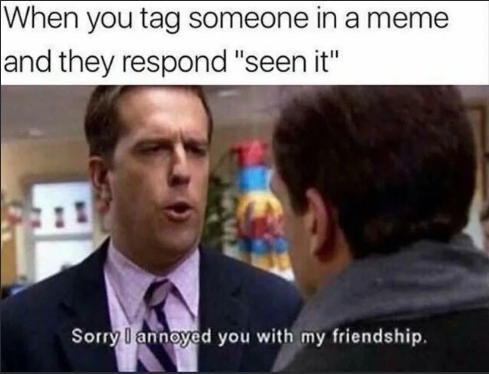A man in a suit and tie looks annoyed while speaking to another person whose back is to the camera. The text overlay reads…