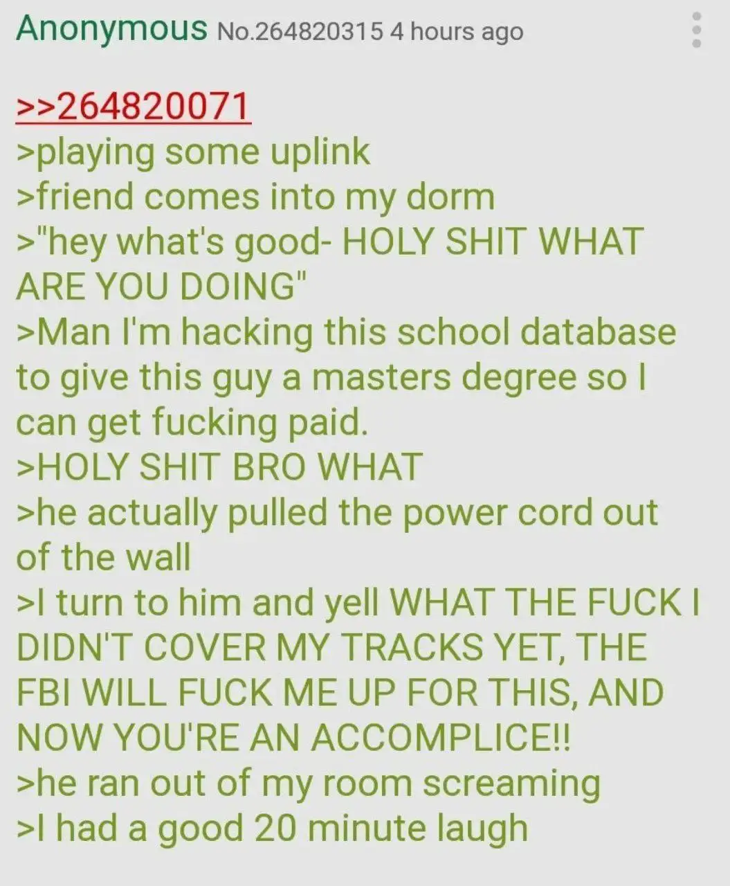 The Enigmatic World of Green Text