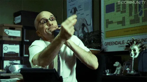 A bald man with glasses is shown in two rows of four panels each, sitting at a desk and holding a phone to his ear. In the…
