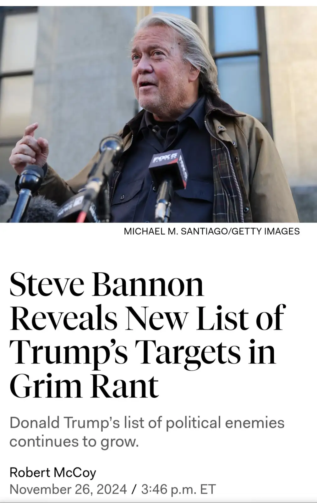 Day 21 After the Election: A Reminder of Hit Lists and Walking STDs
