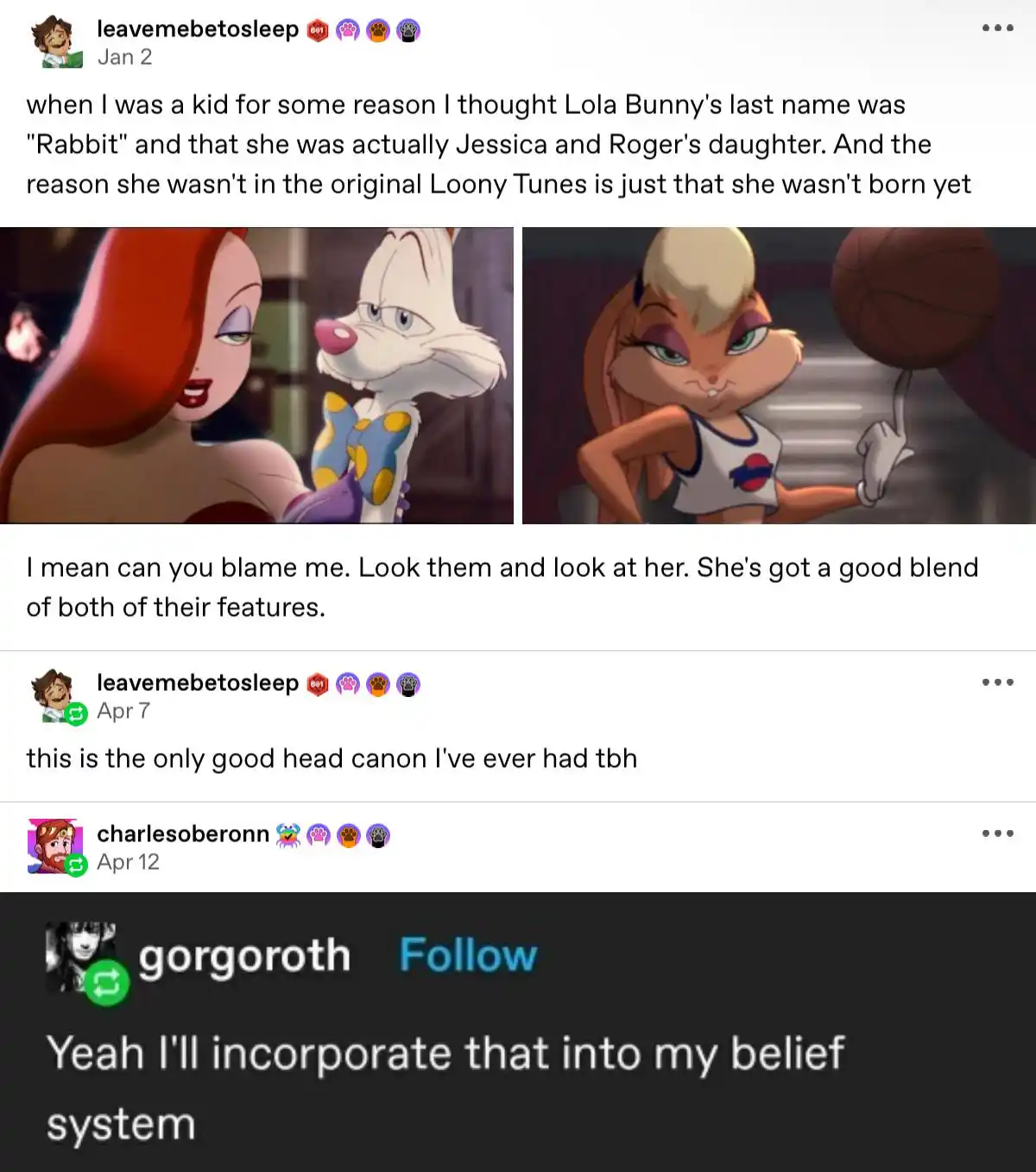 A solid headcanon that makes perfect sense