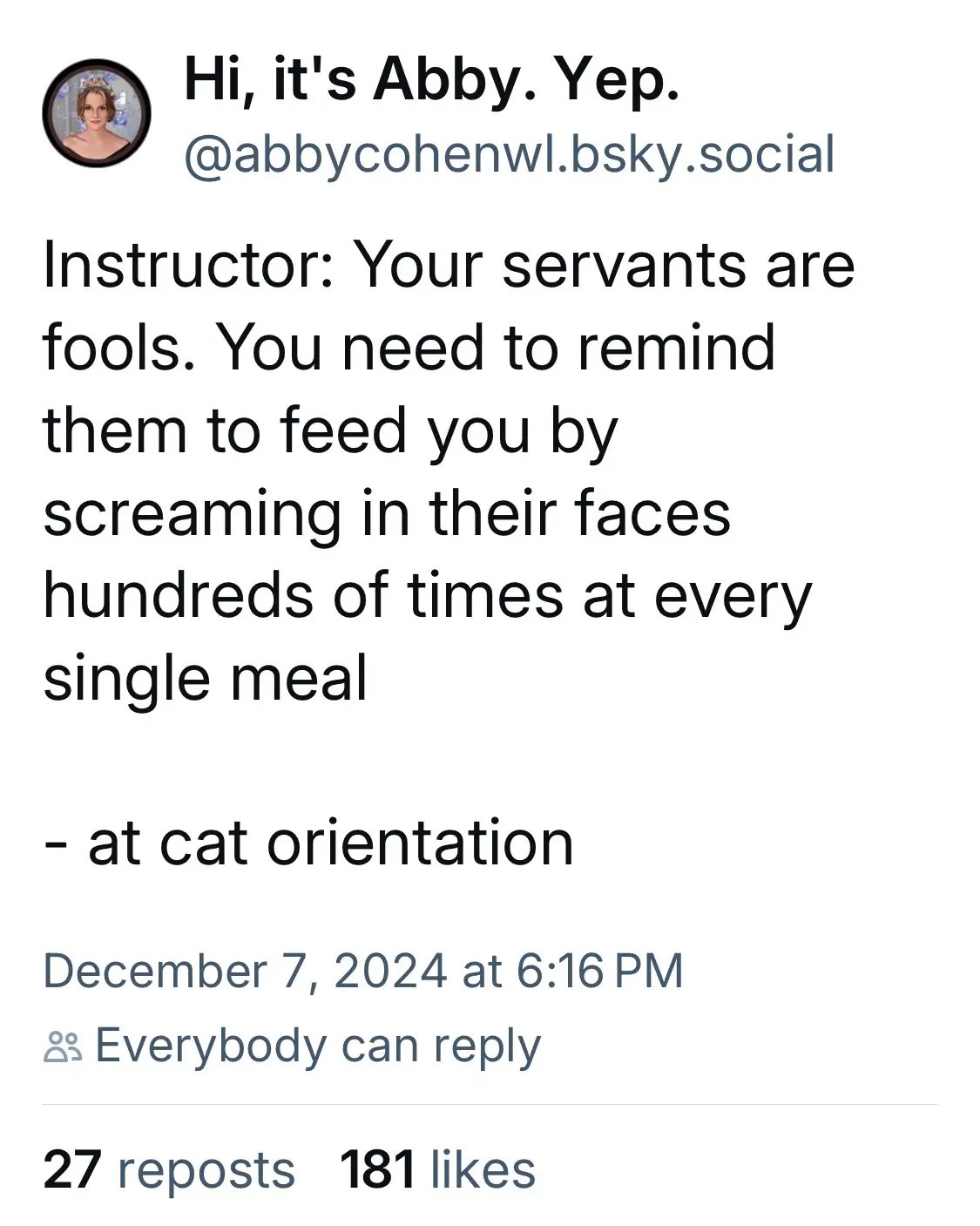 To All My Server Friends: Yes, There Are Cats Out There!