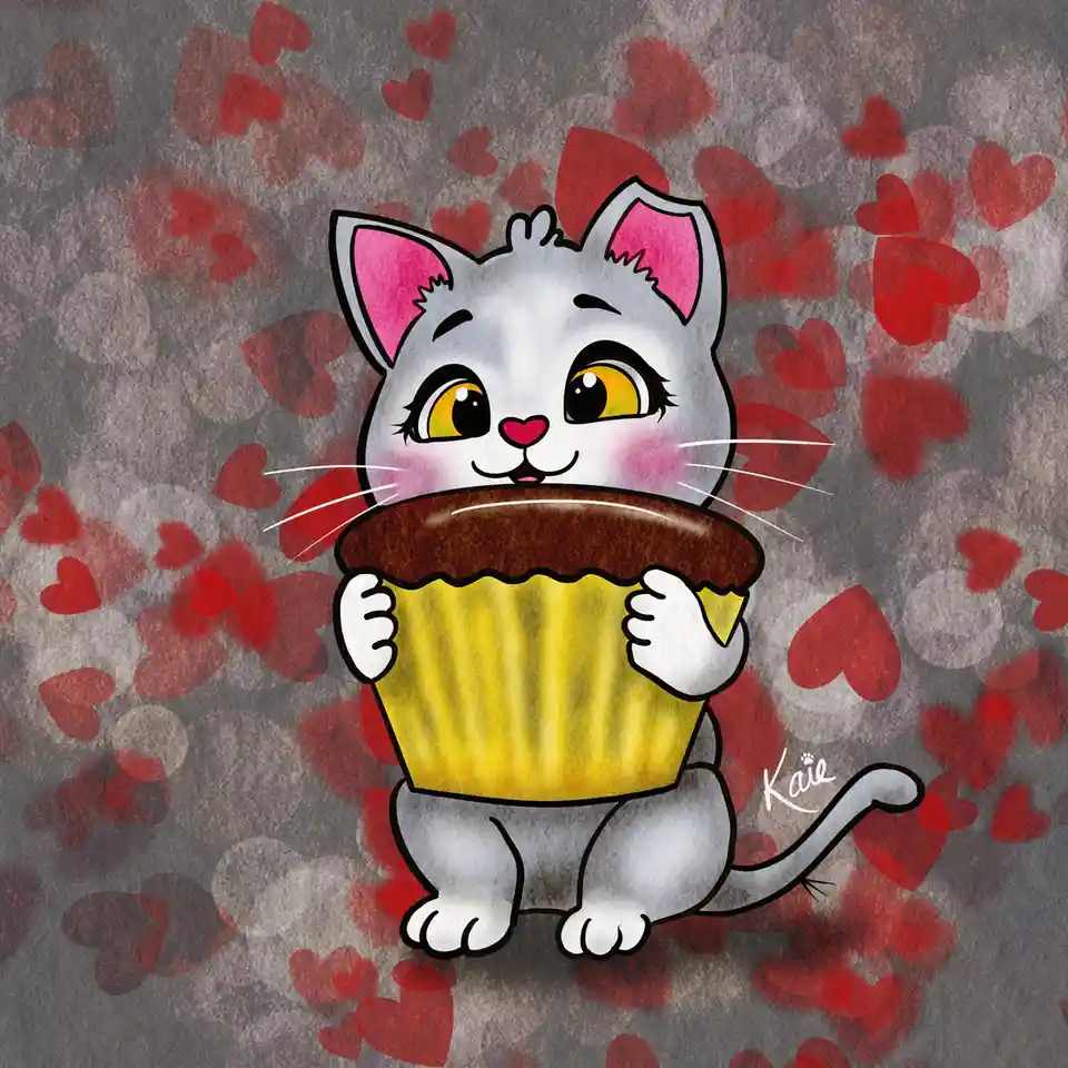 Celebrating Caturday! Baloo is All Set for National Cupcake Day Tomorrow!