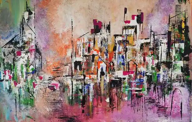 Unveiling My Latest Canvas: 'Urban Oasis' - A Journey of Creativity