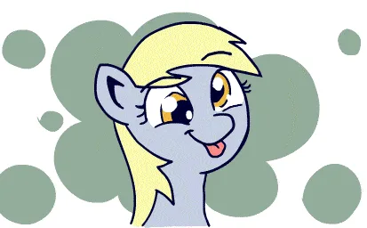 The image displays six identical cartoon pony heads arranged in two rows of three. The pony has light blue skin, blonde…