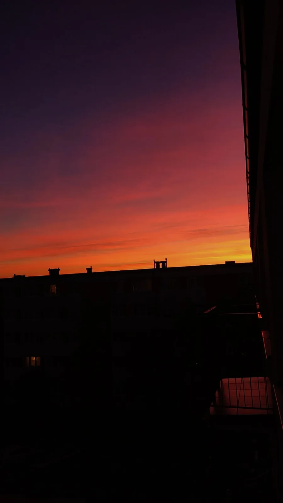 A Stunning Frosty Sunset