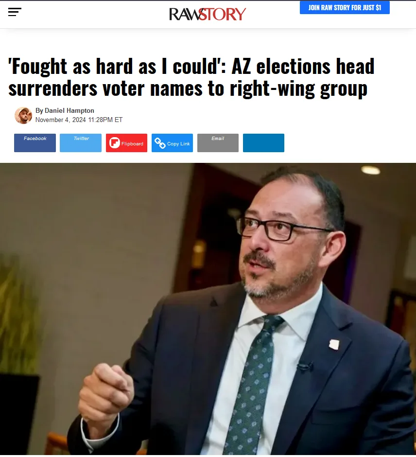 Trump's right-hand man, Stephen Miller, is targeting 218,000 voters to manipulate the election in Arizona.