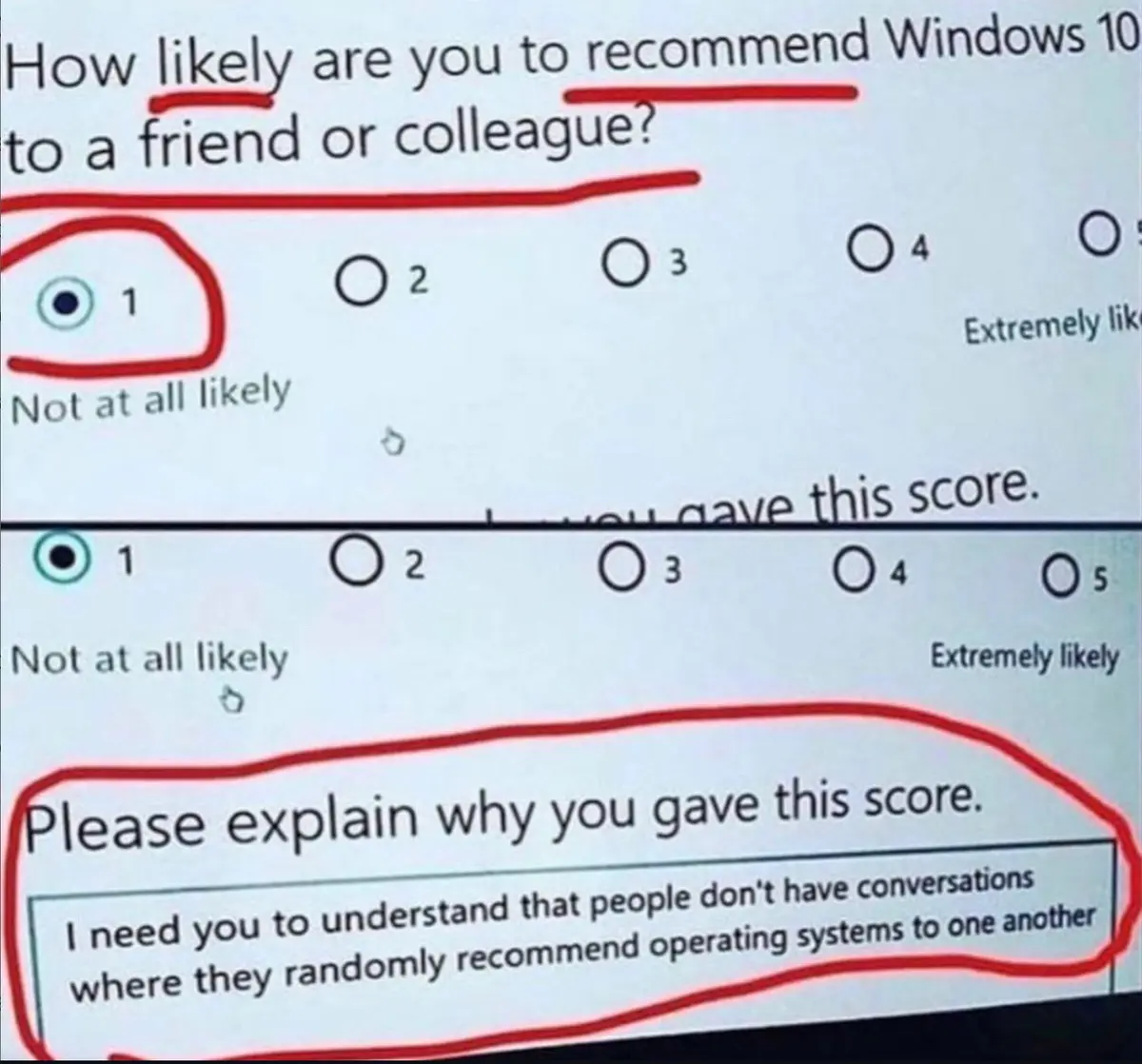 I Understand the Question... But Here Comes the Answer