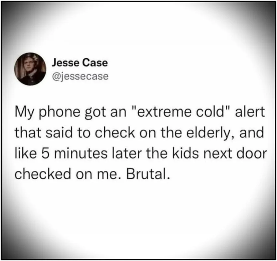 The image displays a screenshot of a tweet by user Jesse Case, whose profile picture shows a man with a stern expression…