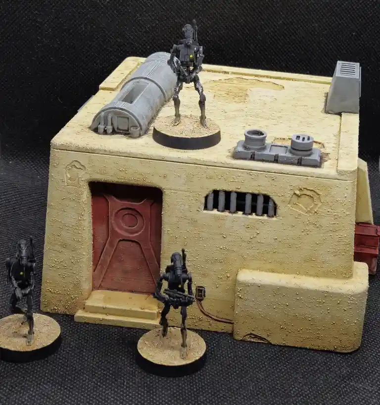 Stunning Painted Tatooine Building for Star Wars Legion Fans