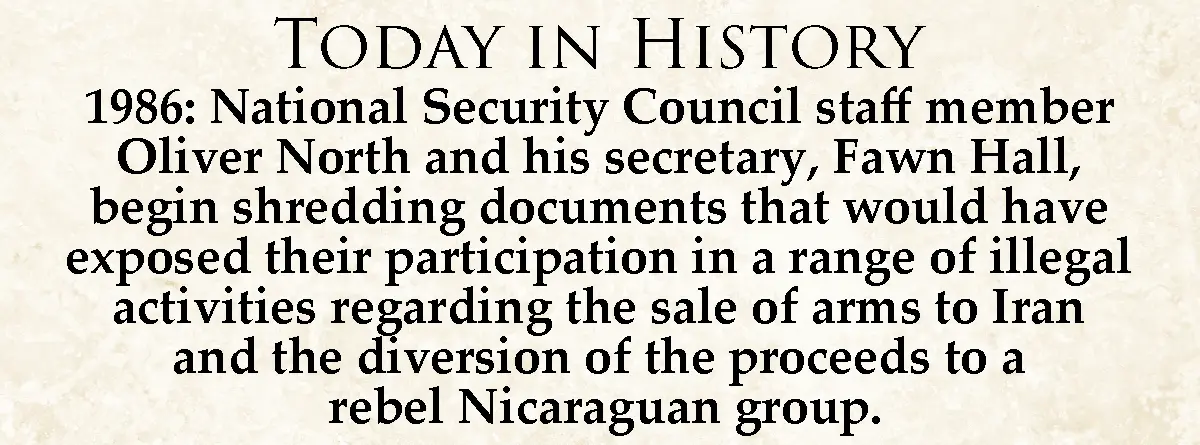 The image displays a beige parchment-style background with black serif text mimicking a historical record. The text reads…