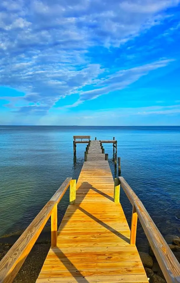 A serene view from the pier.