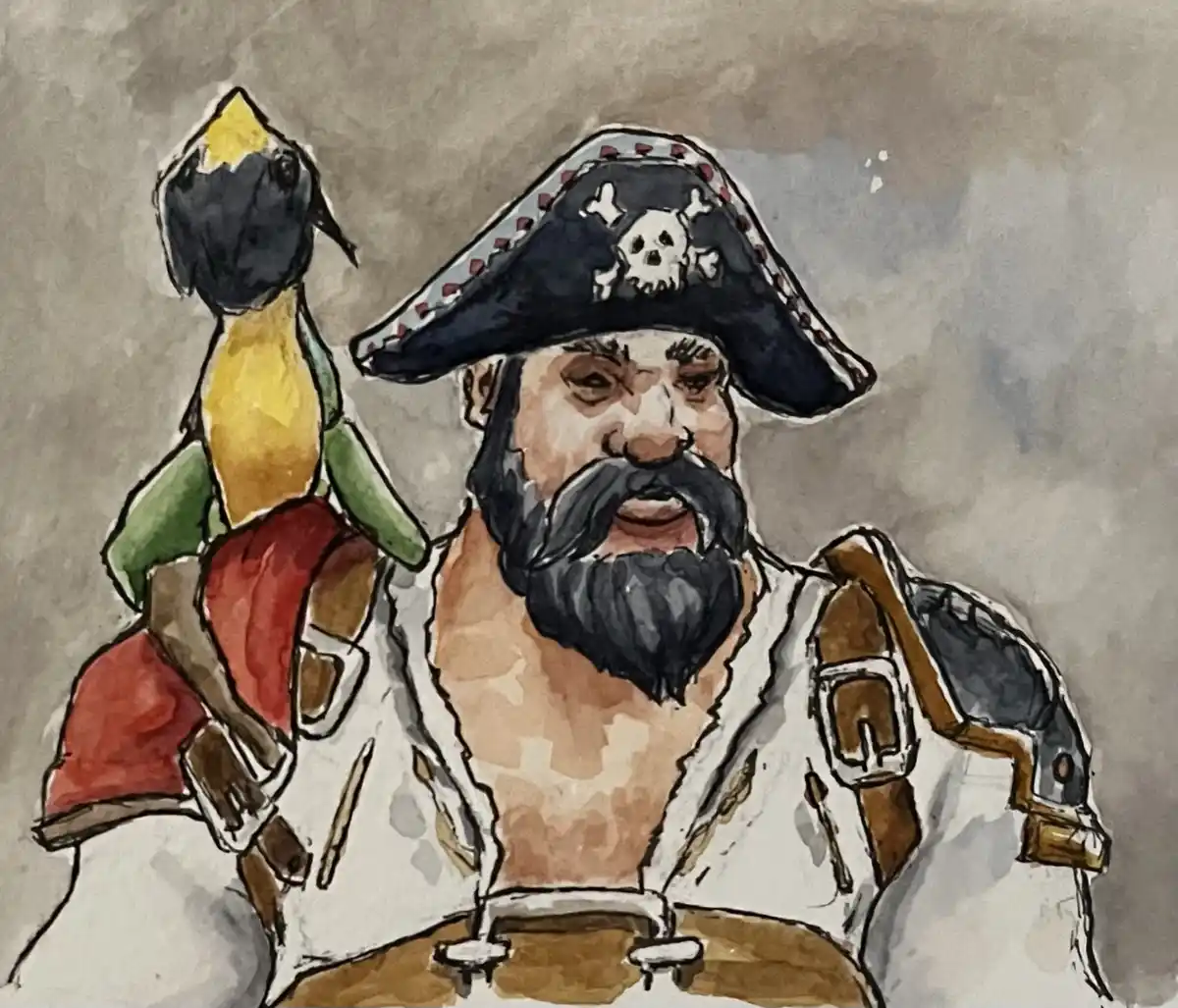 Captain Kulâ€™Tiran and His Trusty Parrot