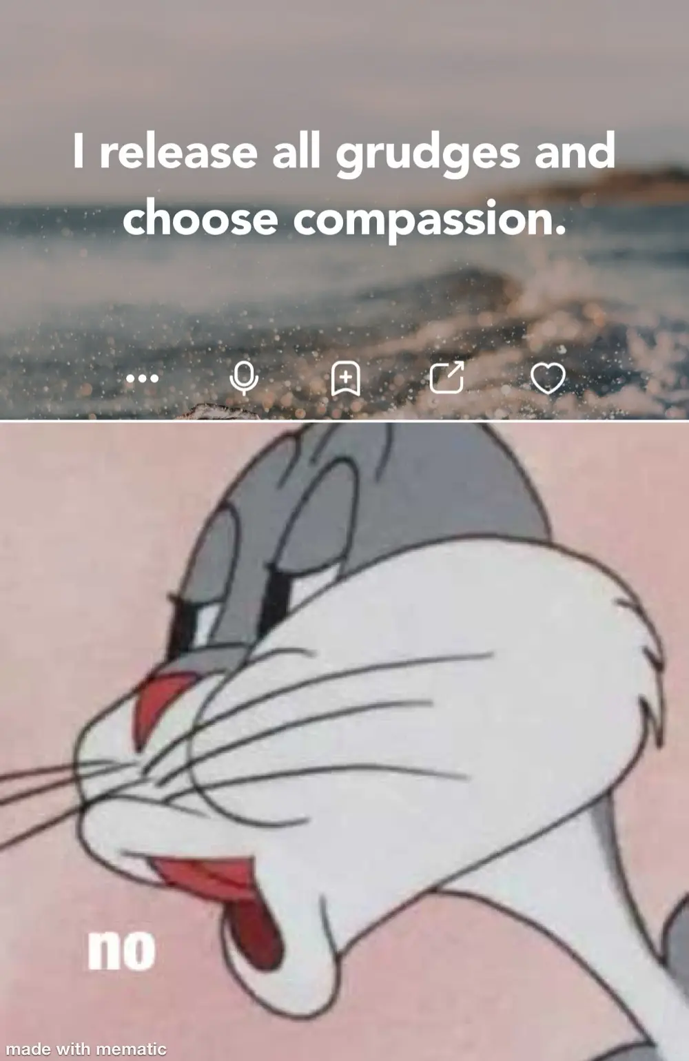 The image is split into two parts: the top shows a serene beach scene with text overlaying it, and the bottom features a…