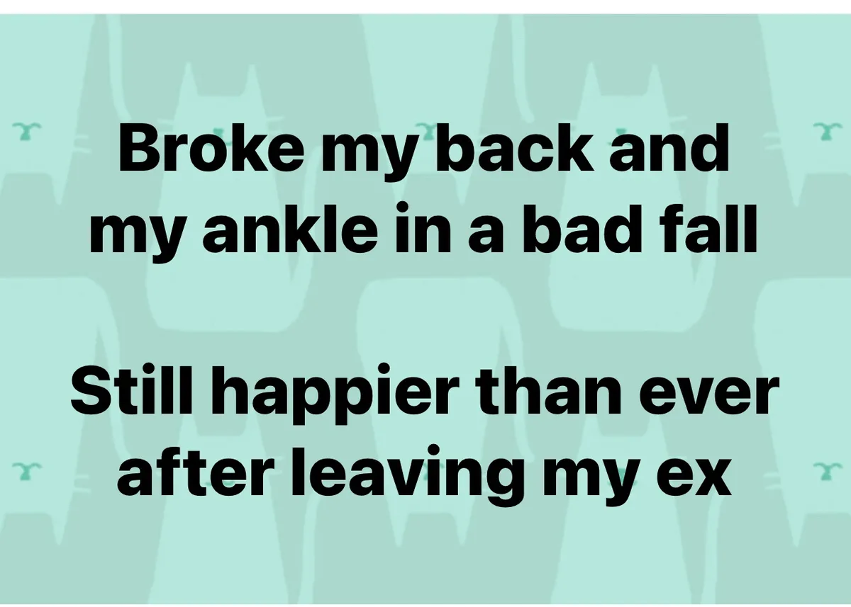 Defying the Odds: Broken Back and Foot, Yet Happier Than Ever!