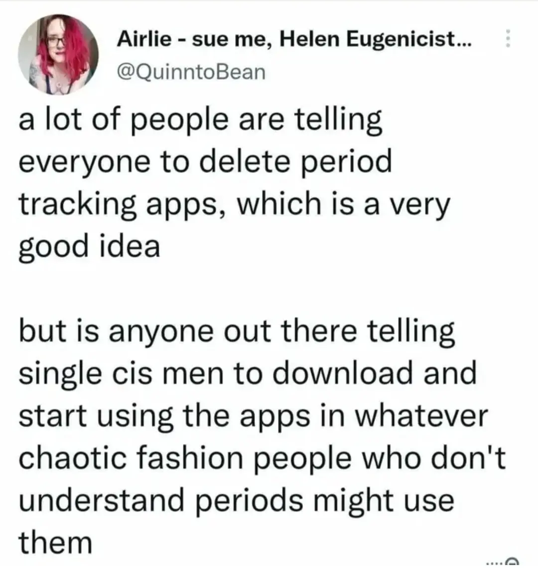 A screenshot of a tweet by user Airlie - sue me, Helen Eugenicist... (@QuinntoBean) that reads: 'a lot of people are telling…