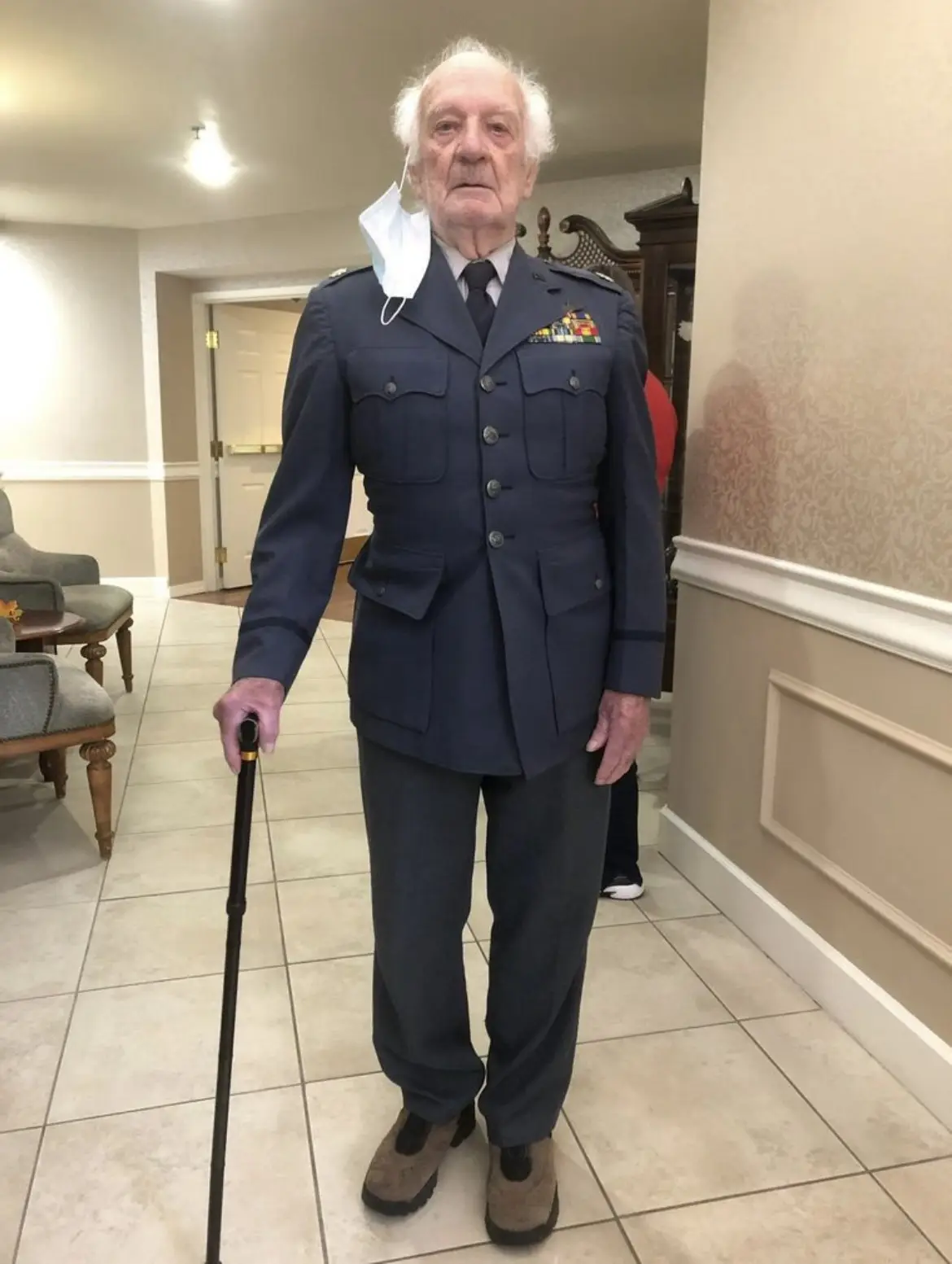 Celebrating Grandpa's 100th Birthday: A Veteran of Three Wars Still Rocking His Uniform!